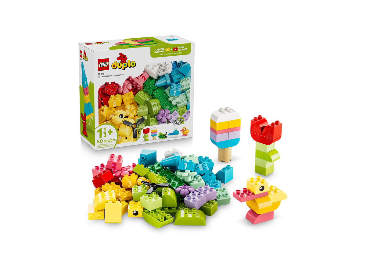 LEGO DUPLO Classic Colorful Creative Box 80-Piece Building Set