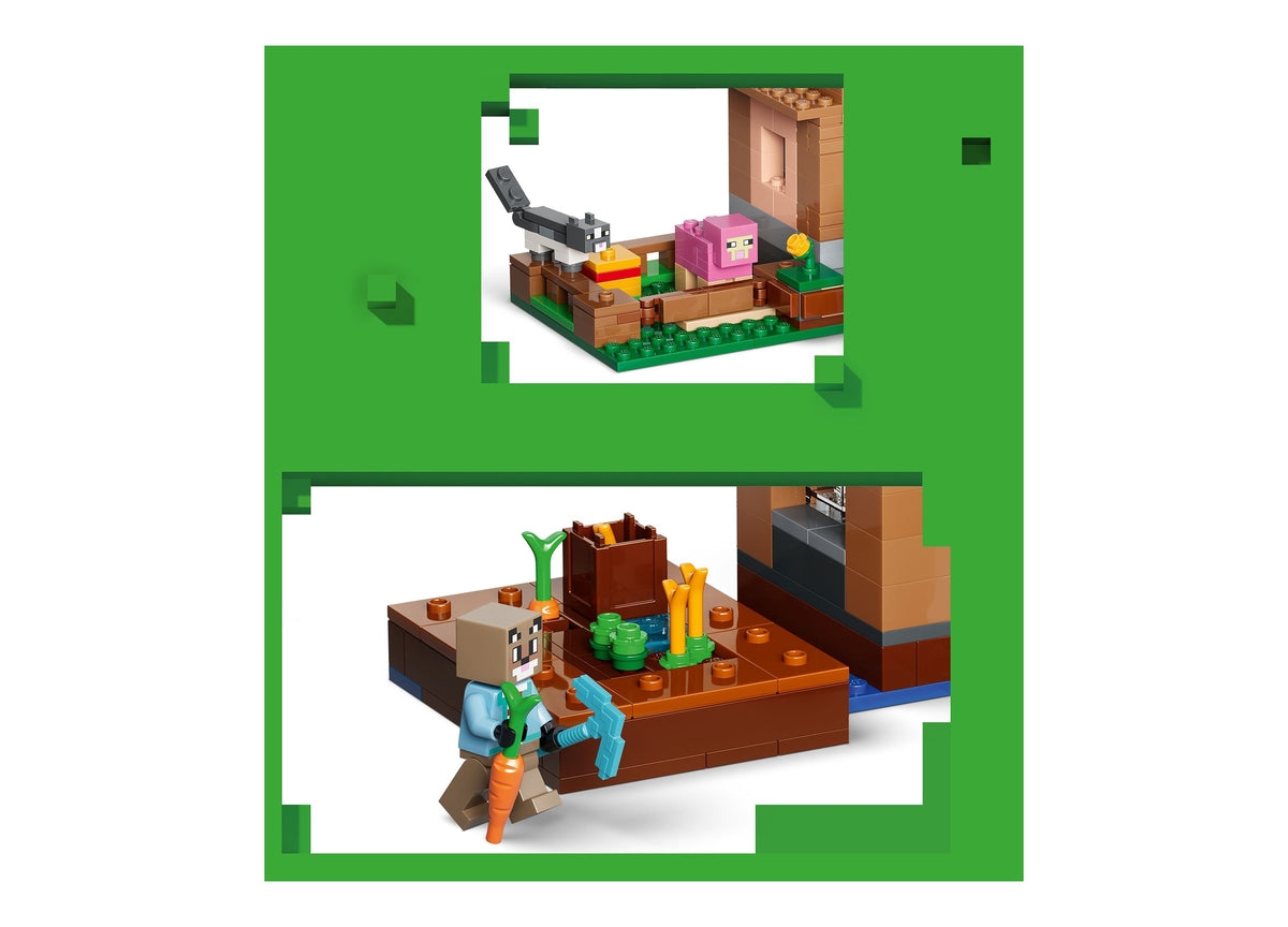 LEGO Minecraft Evoker Village Attack 607-Piece Building Set