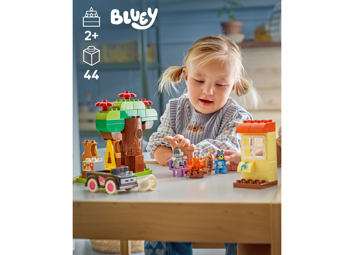 LEGO DUPLO Bluey Pizza with Muffin and Bluey 44-Piece Building Set