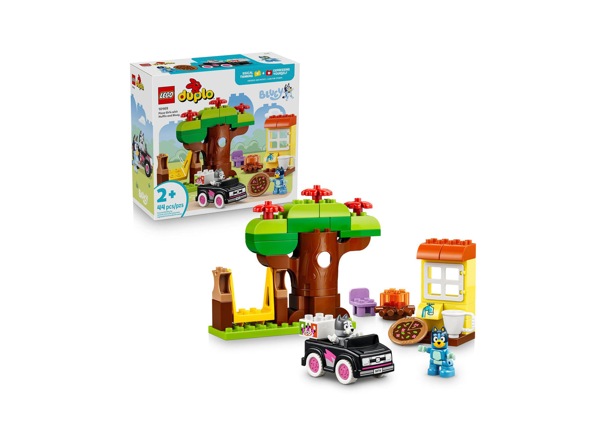 LEGO DUPLO Bluey Pizza with Muffin and Bluey 44-Piece Building Set