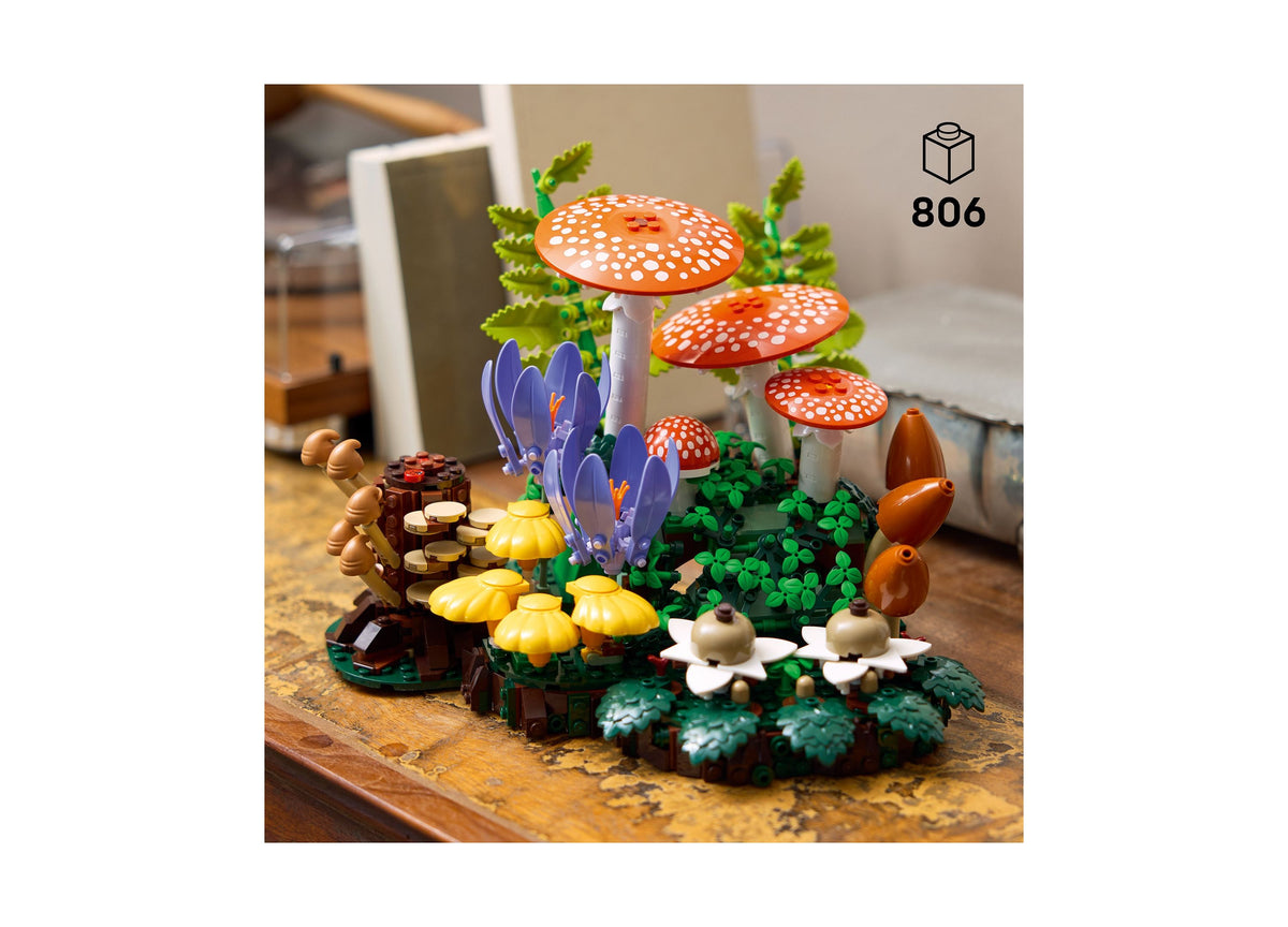 LEGO Botanicals Woodland Mushrooms 806-Piece Building Set
