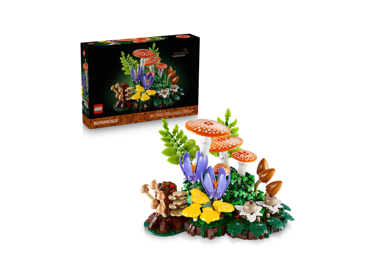 LEGO Botanicals Woodland Mushrooms 806-Piece Building Set