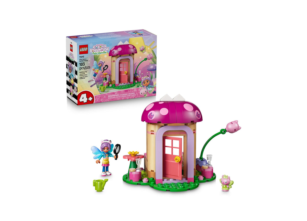 LEGO Gabby's Dollhouse Kitty Fairy's Garden House 103-Piece Building Set
