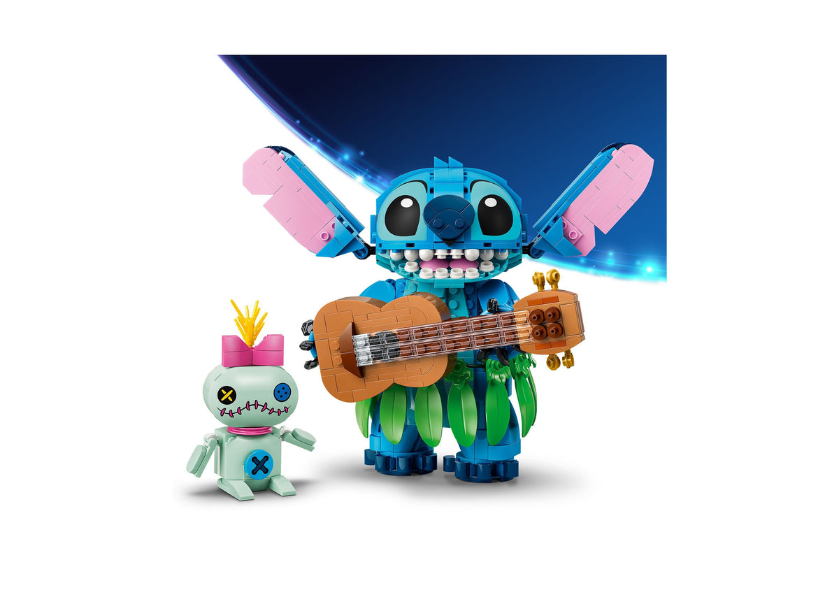 LEGO Disney Stitch & Scrump Posable Building Set, 713-Piece