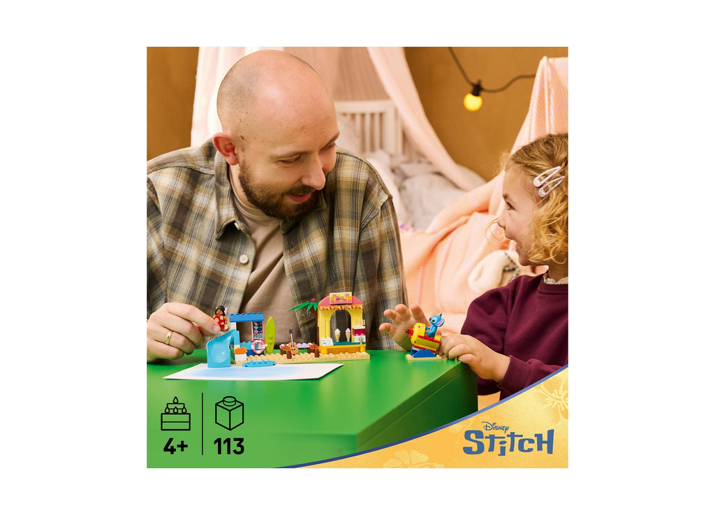 LEGO Disney Beach Fun with Lilo & Stitch 113-Piece Building Set