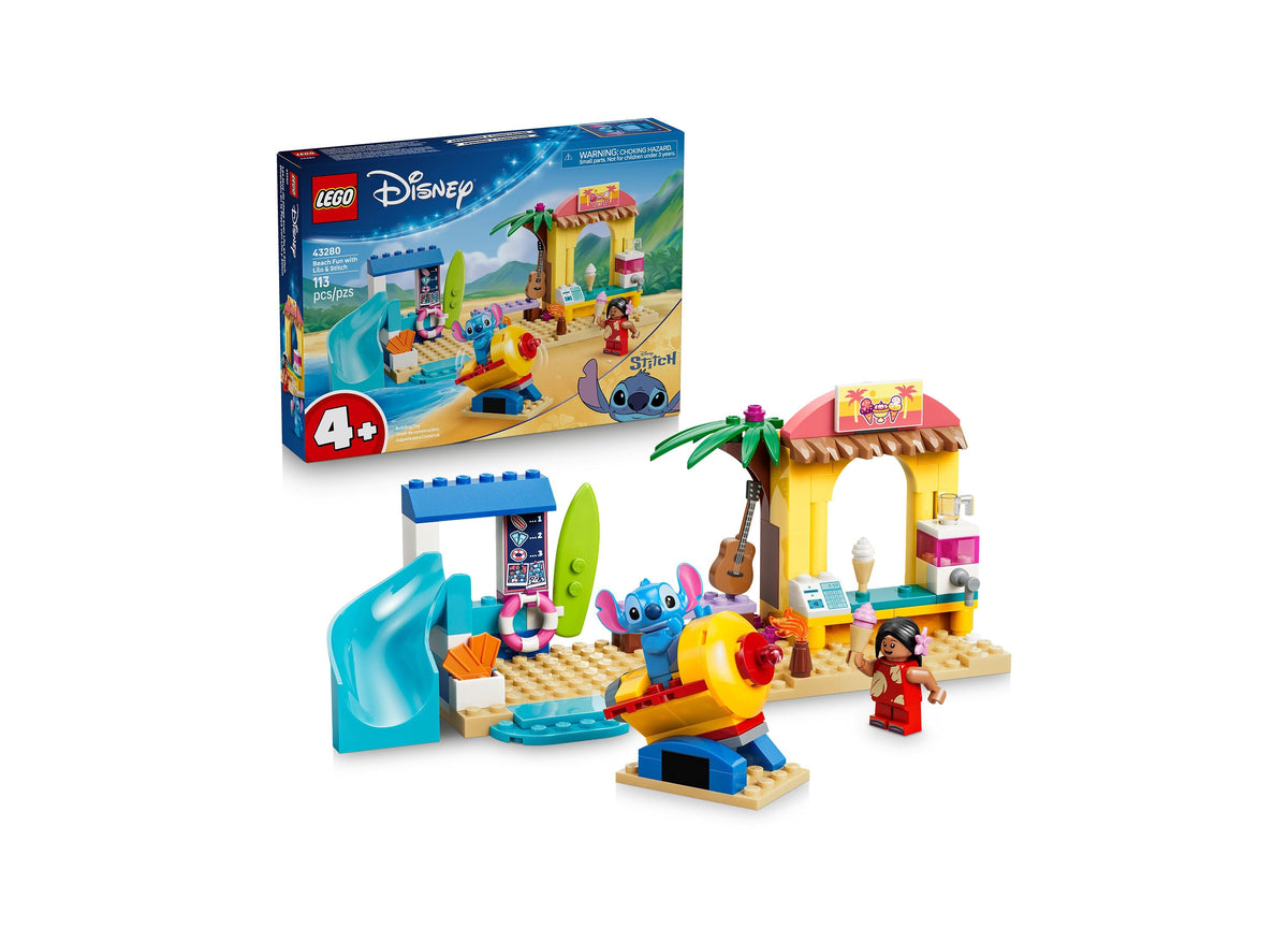 LEGO Disney Beach Fun with Lilo & Stitch 113-Piece Building Set