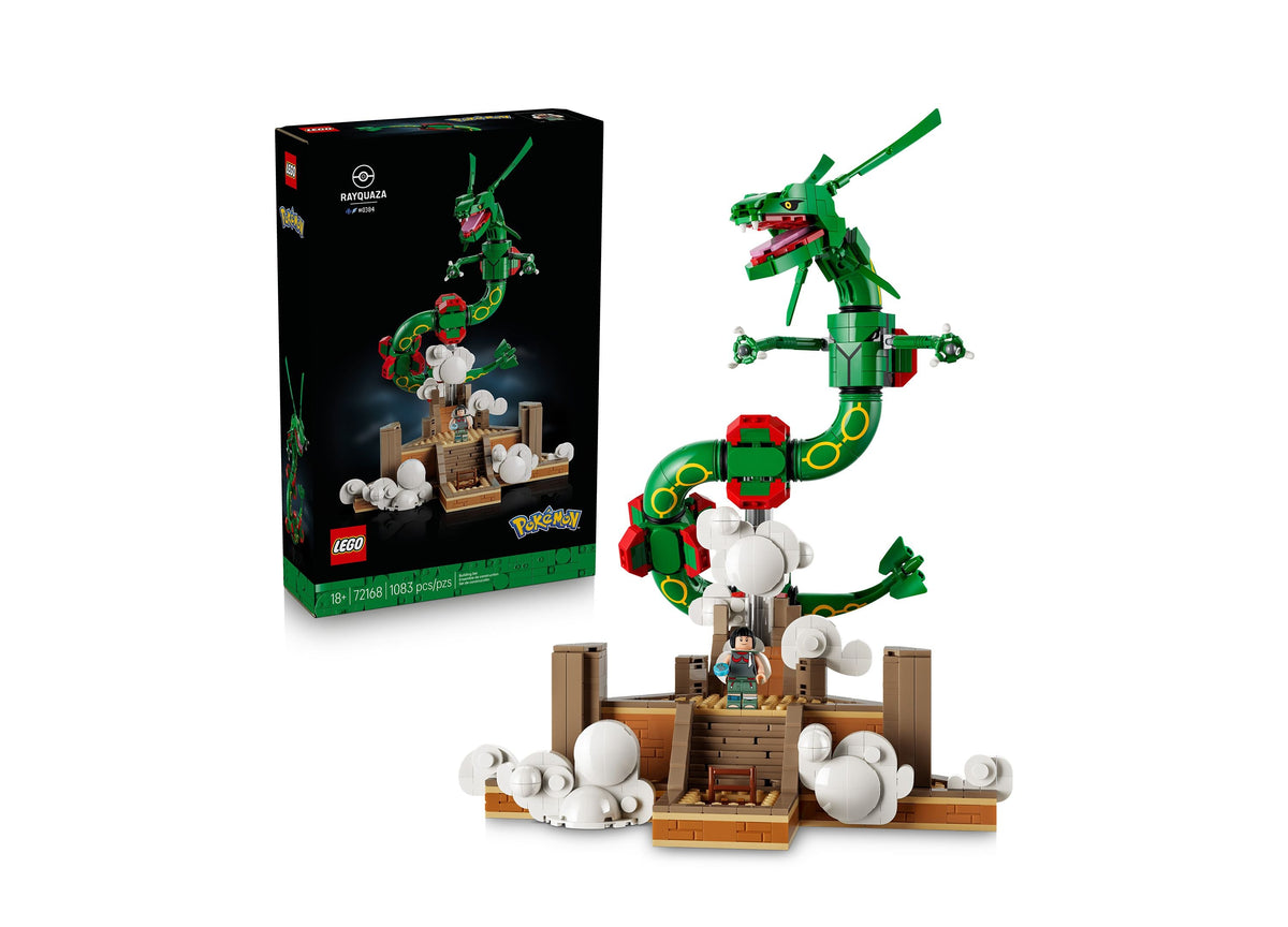 LEGO Pokémon Rayquaza Posable Display Building Set, 1,083-Piece