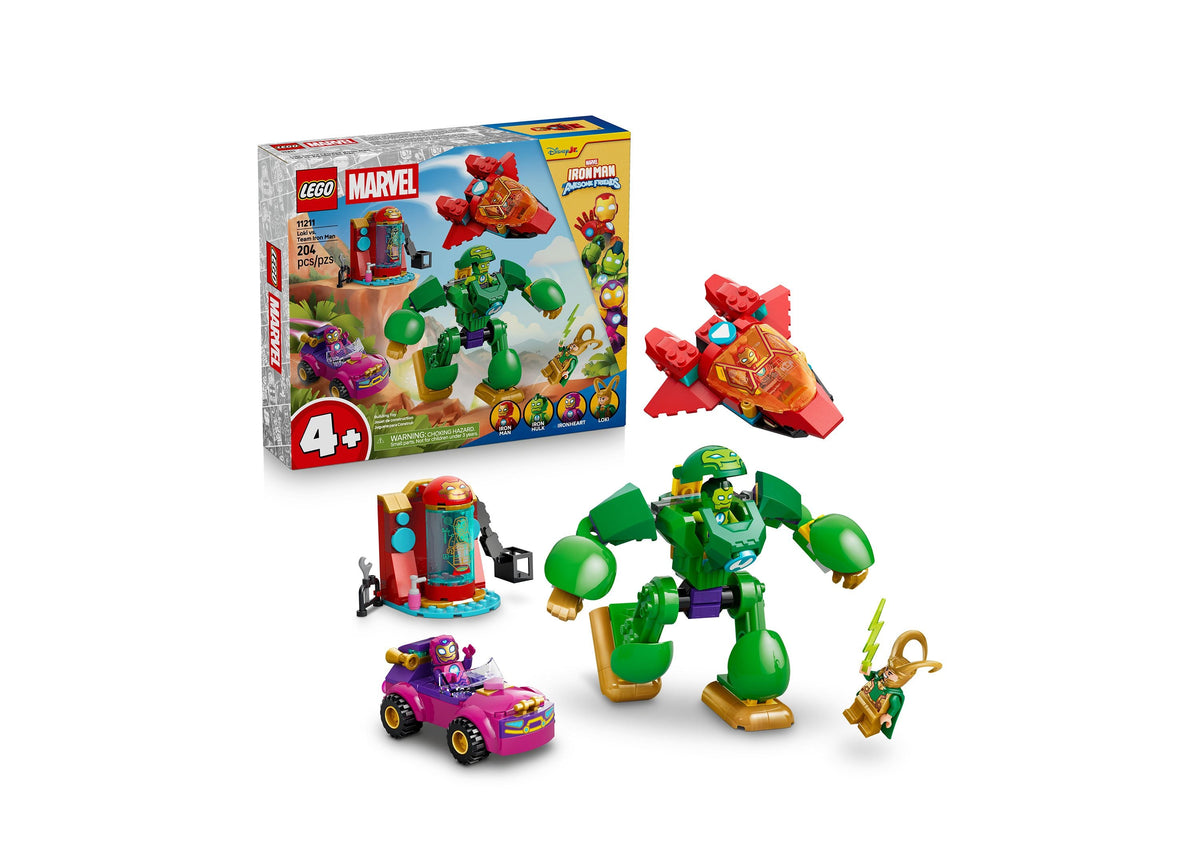 LEGO Marvel Loki vs. Team Iron Man 204-Piece Building Set
