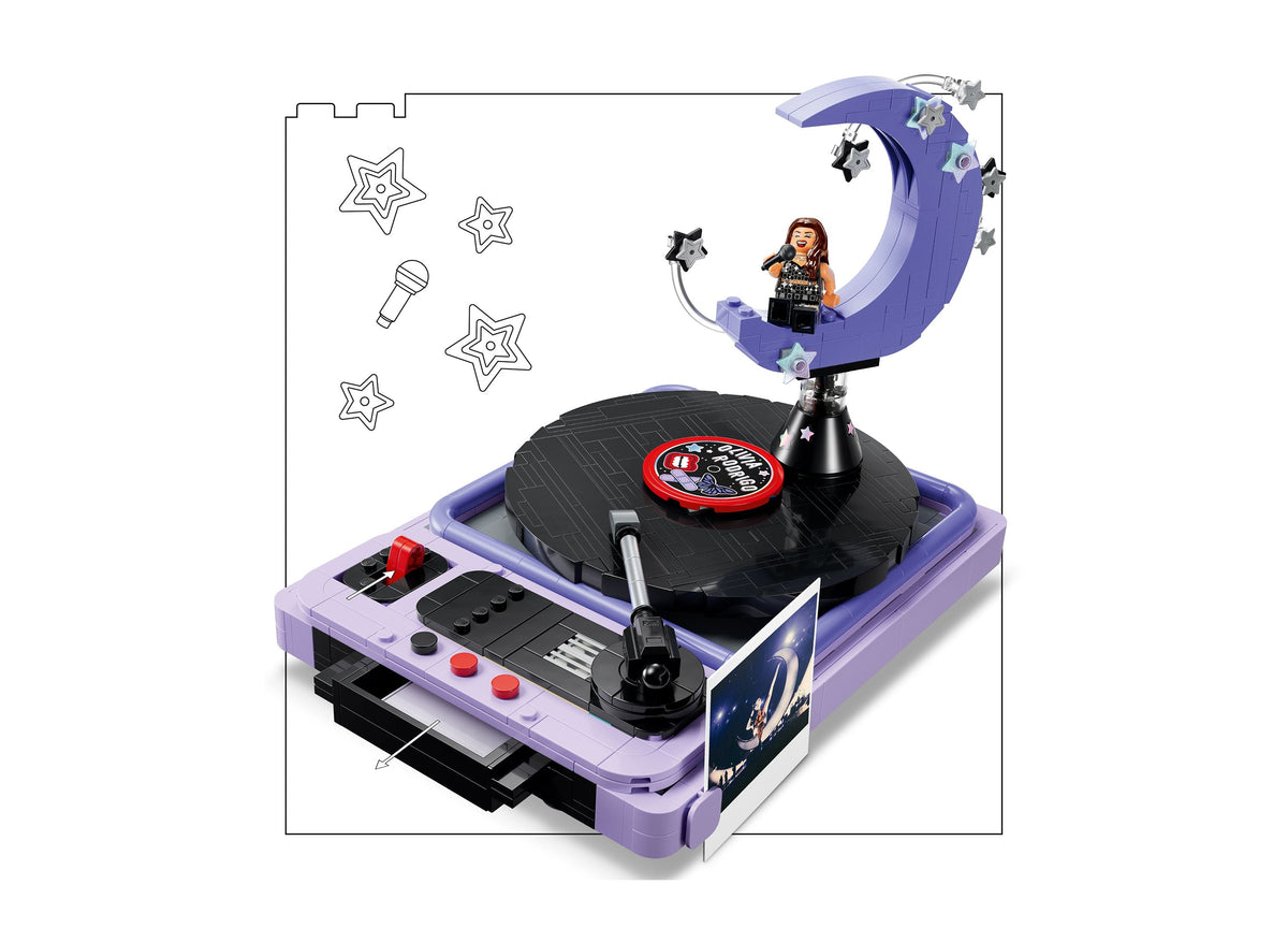 LEGO Olivia Rodrigo Concert Moon 670-Piece Rotating Record Player Set