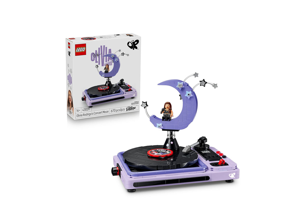LEGO Olivia Rodrigo Concert Moon 670-Piece Rotating Record Player Set