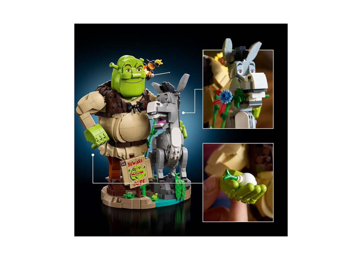 LEGO Shrek, Donkey & Puss In Boots Collector's Edition 1,403-Piece Building Set