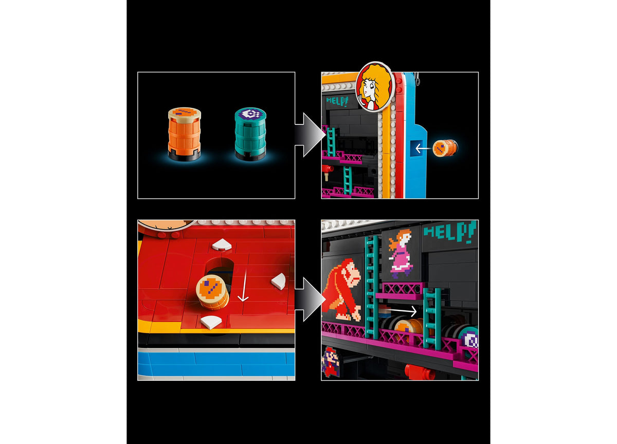 LEGO Super Mario Donkey Kong Arcade 1,371-Piece Building Set