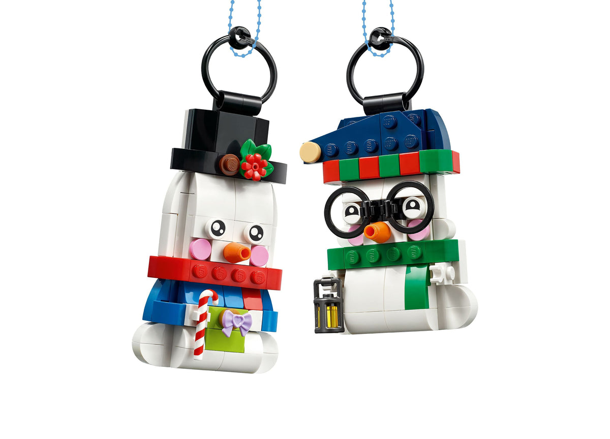 LEGO® Snowman Ornaments 40812 168-Piece Building Set, Ages 6+