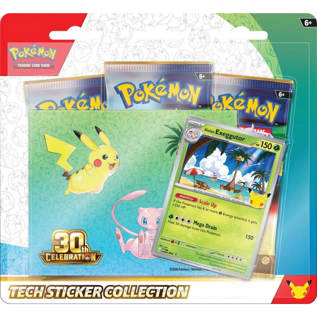 Pokemon 30th Celebration - Tech Sticker Collection