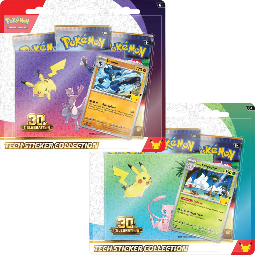 Pokemon 30th Celebration - Tech Sticker Collection