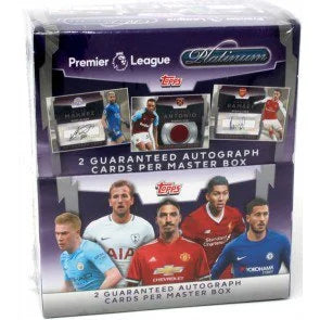 2018 Topps Platinum Premier League Soccer Box (Ships Sealed Only)