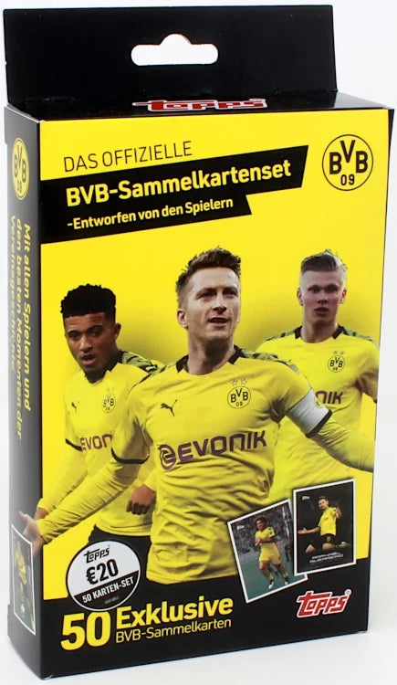 2020 Topps Borussia Dortmund Soccer Card Set Box 50 Cards (Ships Sealed Only)