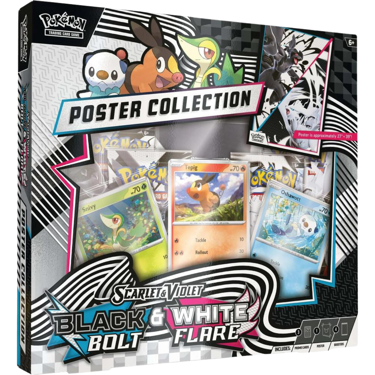 Pokemon Scarlet & Violet - Black Bolt & White Flare Unova Poster Collection